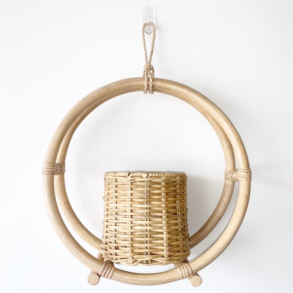 Opalhouse Other - Opalhouse Handwoven Rattan Hanging Planter